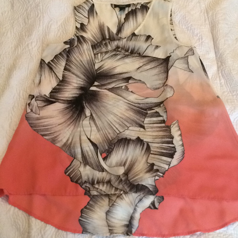 Alfani floral print sleeveless blouse